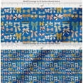 thumbnail image 2 of Soimoi Blue Cotton Cambric Fabric Multi Bow & Dots Decor Fabric Printed Yard 42 Inch Wide, 2 of 7