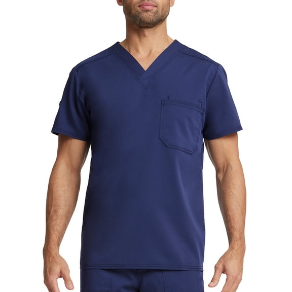 Scrubstar Men's Ultimate Stretch Antimicrobial Fabric Technology V-Neck Tuck In Scrub Top WD854A