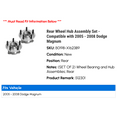 thumbnail image 2 of Rear Wheel Hub Assembly Set - Compatible with 2005 - 2008 Dodge Magnum 2006 2007, 2 of 3