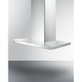 thumbnail image 3 of 36" wide European style convertible wall-mount range hood in stainless steel, 3 of 5