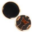 thumbnail image 1 of AURARMLET 1Pair Black Copper Button Covers Mens Shirts with Modern Design for Home and Events, 1 of 8