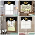 thumbnail image 6 of Tie Up Valance for Windows Flames Dragon Curtains Valances Rod Pocket Valance Window Treatments Yellow Modern Art Balloon Curtains for Kitchen Living Room Bedroom Bathroom Decor 54x18 Inch, 6 of 9