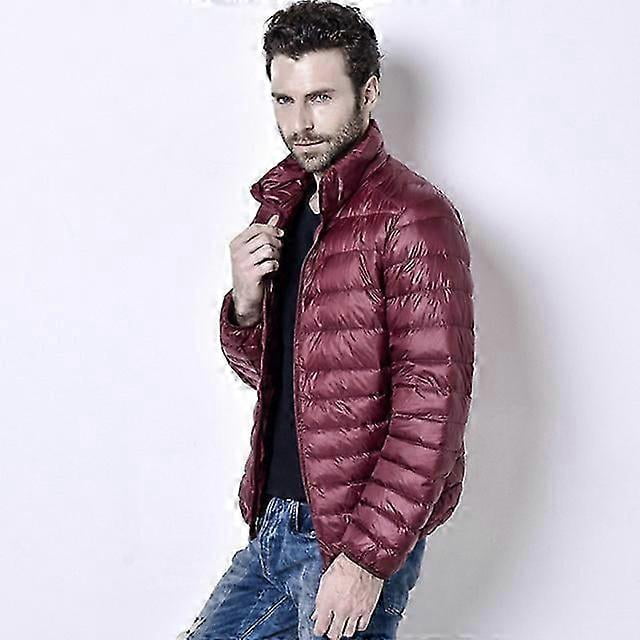 Autumn Lightweight Thin Duck Down Jacket Men Good White Brand Casual Ultralight Male Feather Jackets Coat