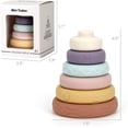 thumbnail image 2 of Baby Nesting Toys Silicone Stacking Rings Stacker Squeeze Soft Building Circle, 2 of 2