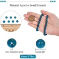thumbnail image 2 of About 57 Pcs Natural Apatite Beads 7mm Smooth Stone Beads Round Gemstone Loose Spacer Beads Charms for DIY Crafts Necklace Bracelet Jewelry Making Meditation, 2 of 5