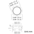 thumbnail image 4 of Arcade Button, Original OEM Replacement 0.110in 2.8mm Terminals Arcade Button with Self Lubricating, Easy Install,  Exquisite Texture for Kailh Ghost POM Red Mechanical, 4 of 7