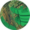thumbnail image 1 of Ahgly Company Machine Washable Indoor Round Transitional Army Green Area Rugs, 8' Round, 1 of 7