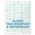 thumbnail image 4 of Milcoast Glossy White Waterproof Tear Resistant 1" x 2-5/8" Address Labels - for Inkjet/Laser Printers - 1500 Labels (50 Sheets), 4 of 4