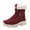 Wine, variant on Winter Snow Boots Women Warm Lined Snow Boots Anti- Hiking Boots Insulated Outdoor Boots for Walking Work