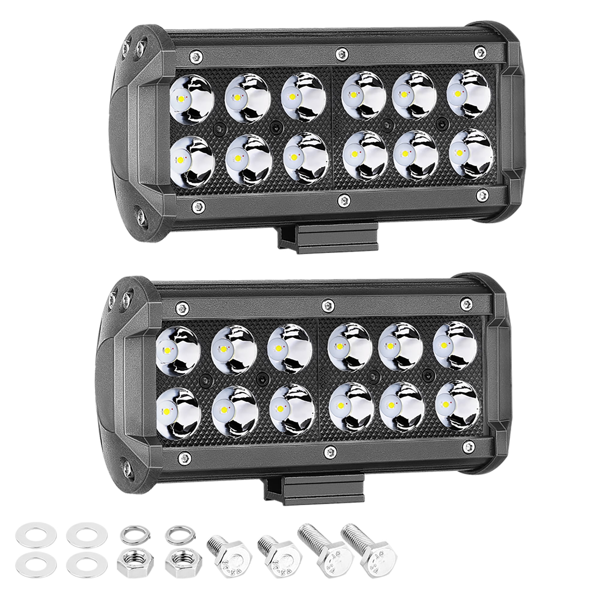 SAE Fog Lights SWATOW 4x4 2pcs 3 Square LED Cubes DOT Approved Driving Lights Work Light Fog Lamps for Truck Jeep SUV ATV Boat Motorcycle 2 Year Warranty 