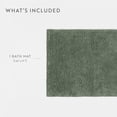 thumbnail image 4 of Noble Linens Reversible Dual-Texture Cotton Bath Mat, 24 in x 17 in, Sage, 4 of 10
