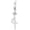 Cross, variant on Butterfly Cross Shark Belly Button Ring 925 Sterling Silver Clicker Belly Rings Dangle Navel Ring Hypoallergenic Navel Piercing Belly Piercing Jewelry Gifts for Women