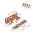 thumbnail image 2 of Sincero Soporte de riel de cama, 4 juegos de conectores de fijación de bisagra de cama sin mortaja, herrajes de montaje más rápidos, 2 of 5