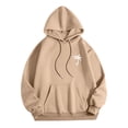 thumbnail image 3 of KaLI_store Men's Fashion Hoodies & Sweatshirts Hoodies for Men Cowl Neck Sweatshirts Casual Pullover Fall Winter Loose Fit Tops Khaki,XL, 3 of 5