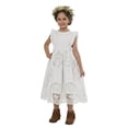 thumbnail image 3 of 2Bunnies Girls' 2T-8yr Jasmine Lace Crochet Boho Communion Rustic Girl Dress, 3 of 3