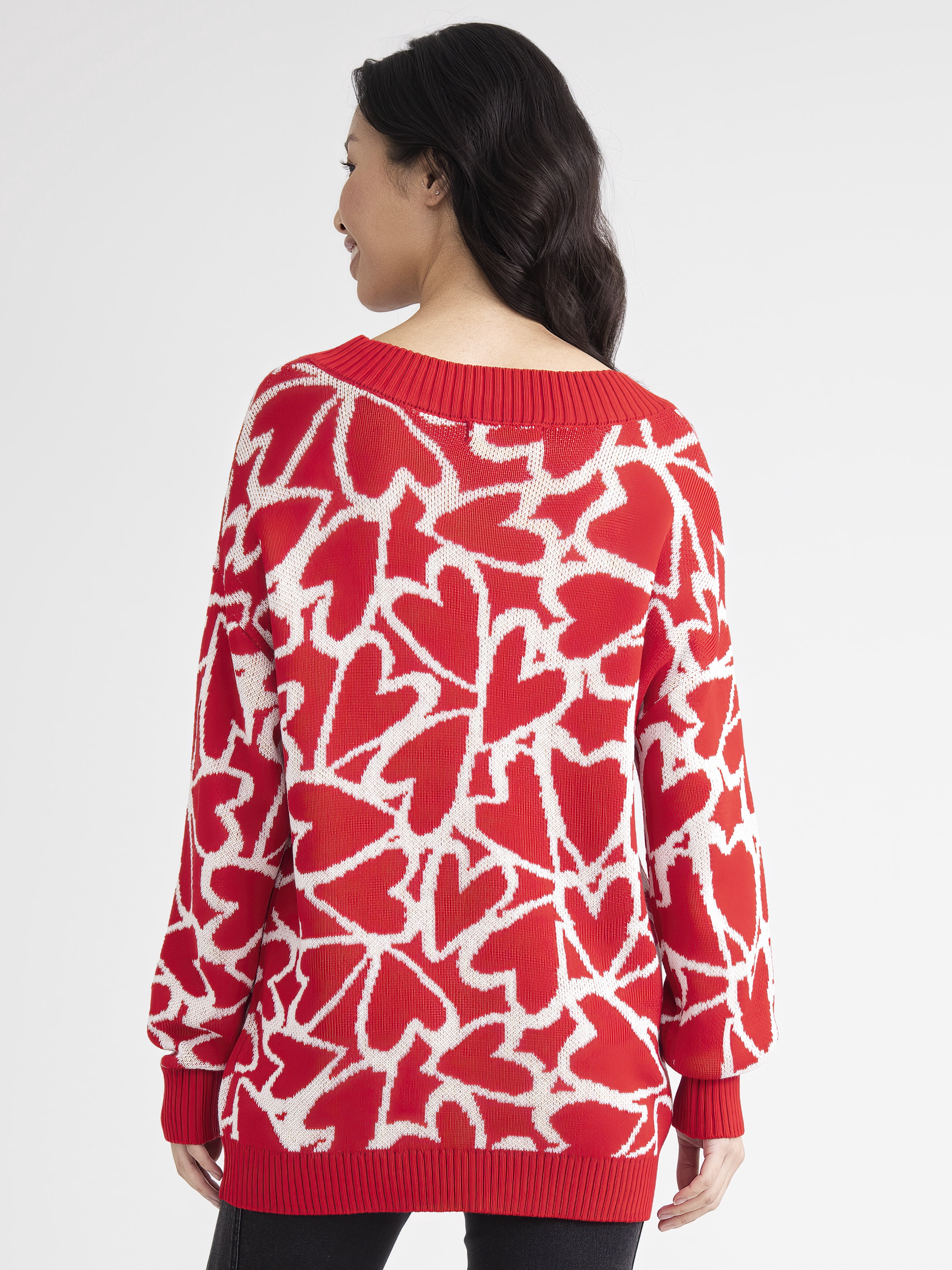 Madden NYC Women's Oversized Sweater, Midweight, Sizes XXS-XXL