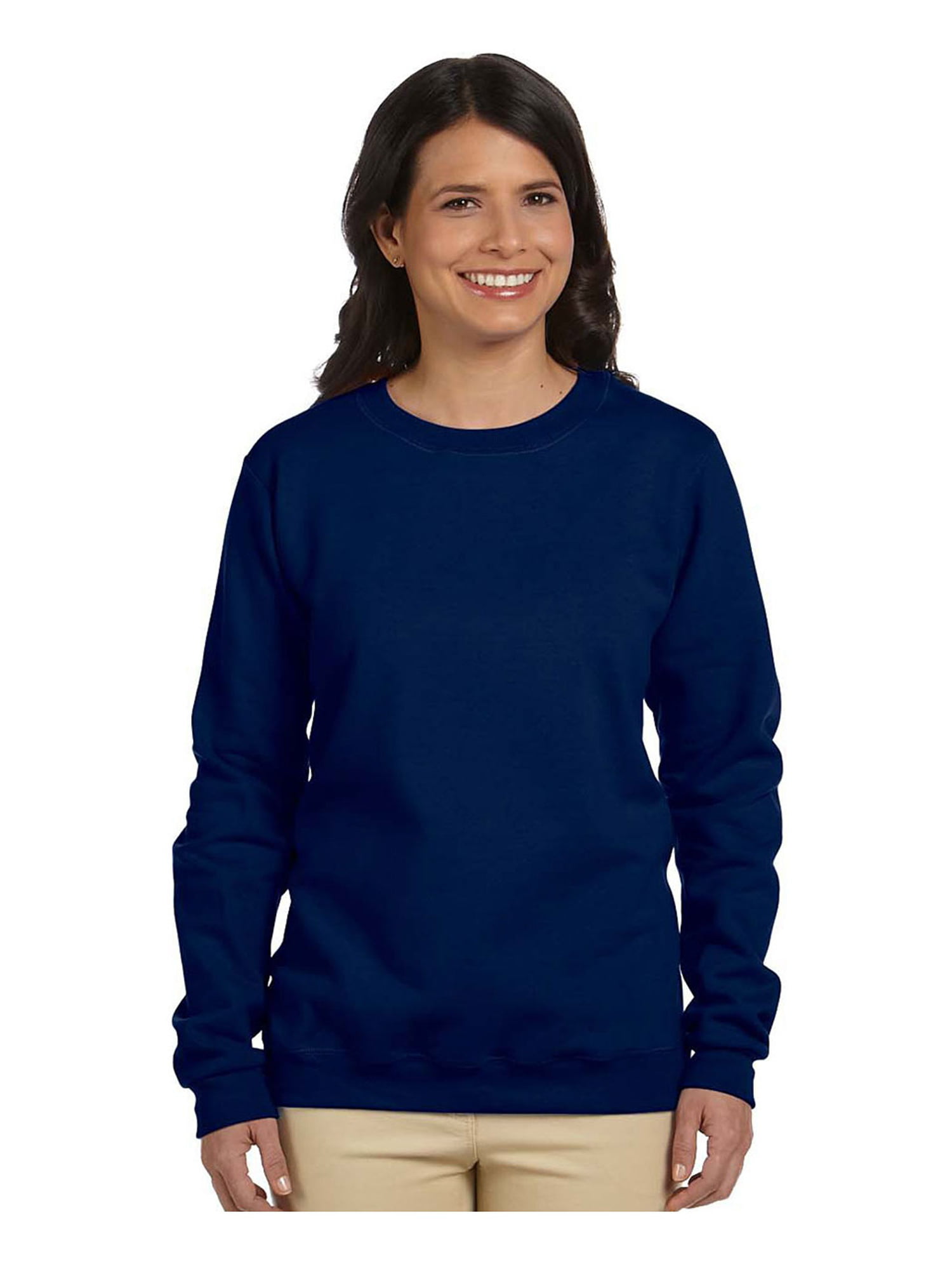 Gildan Women's Heavy Blend Fleece Crewneck Sweatshirt, Style G180FL ...