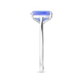 thumbnail image 3 of Angara Natural 2.45 Ct. Tanzanite Fashion Ring in 14K White Gold for Women (Ring Size: 6), 3 of 9