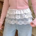 thumbnail image 5 of Korean Style Lace Skirt Hem, Polyester Layered, Versatile, 5 of 8