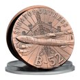 thumbnail image 1 of Moneda conmemorativa B-52 Stratofortress, bronce envejecido, hierro, 1 of 3