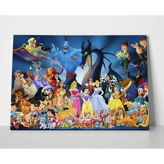 Disney Characters Poster or Wrapped Canvas