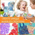 thumbnail image 3 of Water Marbling Paint Creative Art Kit for Kids and Crafts for Girls & Boys Ages 6+ （12 color）, 3 of 7