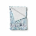 thumbnail image 2 of Nautical Soft Flannel Fleece Throw Blanket, Various Sea Shell Pattern Underwater Bubbles Ocean Maritime Print, Cozy Plush for Indoor and Outdoor Use, 60" x 80", Indigo Pale Blue Purple, by Ambesonne, 2 of 6