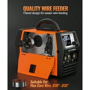 HITBOX 200A 4-in-1 MIG TIG Welder, 110V/220V Dual Voltage, Synergic Portable Welding Machine