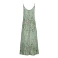 thumbnail image 4 of Generic Women's Summer Maxi Dress Casual V-Neck Sleeveless Bohemian Spaghetti Strap Floral Long Maxi Dress, 4 of 4