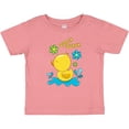 thumbnail image 3 of Inktastic Quack Quack Cute Duckling with Flowers Boys or Girls Baby T-Shirt, 3 of 5