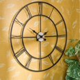 thumbnail image 1 of Southern Enterprises Centurian Decorative Wall Clock in Painted Silver, 1 of 3