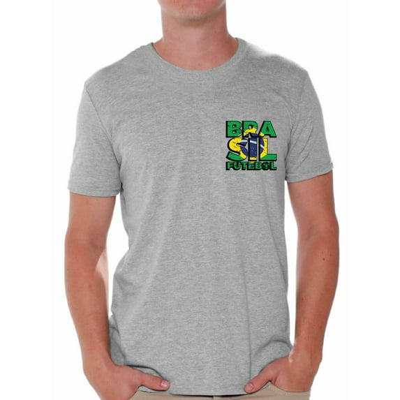 Awkward Styles Brasil Futebol Shirt for Men Brazilian Soccer Tshirt Brazil Shirts for Men Brazil 2018 Tshirt Brazilian Soccer 2018 Brazil Gifts for Men Gifts from Brazil Brazilian Flag Tshirt