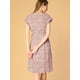thumbnail image 5 of Vestido A Media Pierna Con Cuello En V Y Manga Flutter Boho Para Mujer Rosa XL Allegra K, 5 of 6