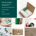 thumbnail image 2 of Clearance DIY Embroidery Flower Painting Needlework Tools for Beginner Handicrafts Round Cross Stitch Set Sewing Craft Kit No Hoop, 2 of 6
