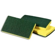 Scotch-Brite Acetate Medium Duty Scrub Sponge #74, Large, Yellow/Green, Carton Of 20