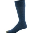 thumbnail image 4 of GOLDTOE Edition Mens Comfort Top Flat Crew Socks, 3-Pack, 4 of 4