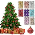 thumbnail image 1 of Paquete de 6 Bolas Navideñas de Plástico Tejido | Adornos Navideños de 4 Cm | Adornos Navideños Coloridos para Manualidades y Accesorios de Fiesta, 1 of 7