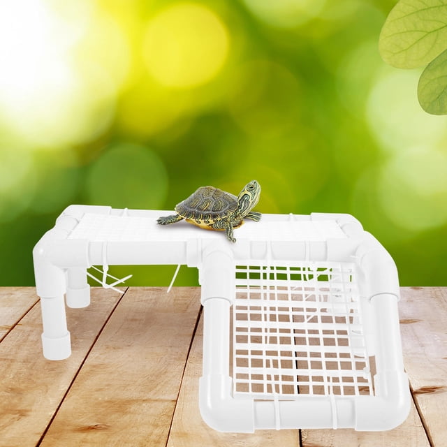 COOPHYA 1Set PVC Turtle Basking Platform For Reptile Ramp And Basking In Fish Tanks
