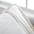 thumbnail image 5 of My Texas House Weston Woven Cotton Slub Square Decorative Pillow Cover, 20" x 20", Beige, 5 of 5