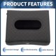 thumbnail image 5 of Soporte para Pañuelos de Coche Unique Bargains con Hebilla, Organizador de Caja de Pañuelos de Coche, Patrón de Rombo, PU 6.3"x5.31"x3.46" Negro 1 Juego, 5 of 6