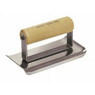 Kraft Tools CF141 6"x3" 1/4" R Curved End Edger w/Wood Handle