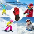 thumbnail image 5 of Otqutp Kids Ski Mittens Winter Snow Waterproof Mittens Toddler Gloves Warm Windproof Warm Mittens Outdoor for Boys Girls 7-16 Years(Red,7-12 Years), 5 of 5