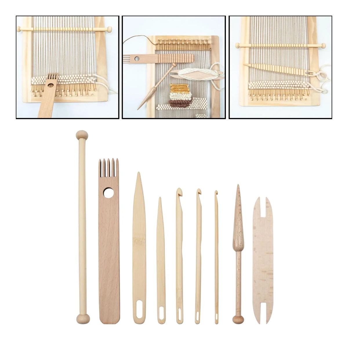 Knitting machine 9x knitting needles crochet hook
