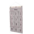 thumbnail image 3 of ZOUSSIQI 12 Pockets Wall Door Hanging Storage Bag Container Organizer for Home (Gray) JU316-103645, 3 of 10