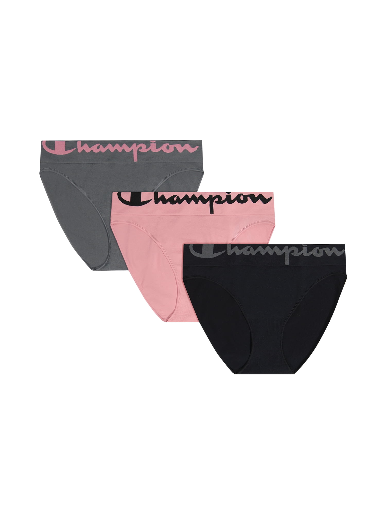 Champion Women’s Seamless High Rise Bikini Underwear, 3 Pack, Sizes S - 2XL