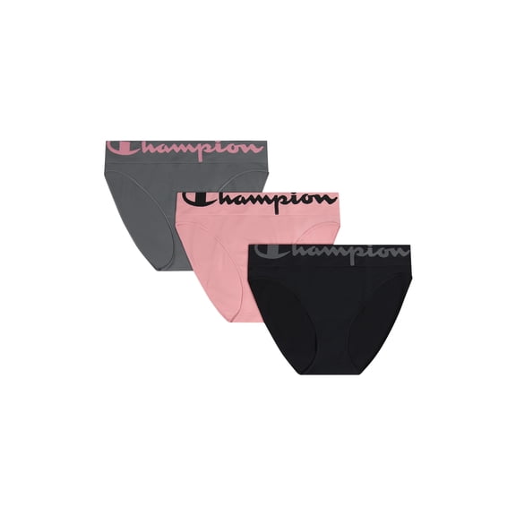 Champion Women’s Seamless High Rise Bikini Underwear, 3 Pack, Sizes S - 2XL