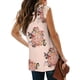thumbnail image 4 of Mujeres Vest de algodón Cordero informal Tanktop suelto Citas de vacaciones Vacaciones de vacaciones Básico Trabajo Diario Vintage Top de verano Flower XXL Inevent AP009841-20, 4 of 7