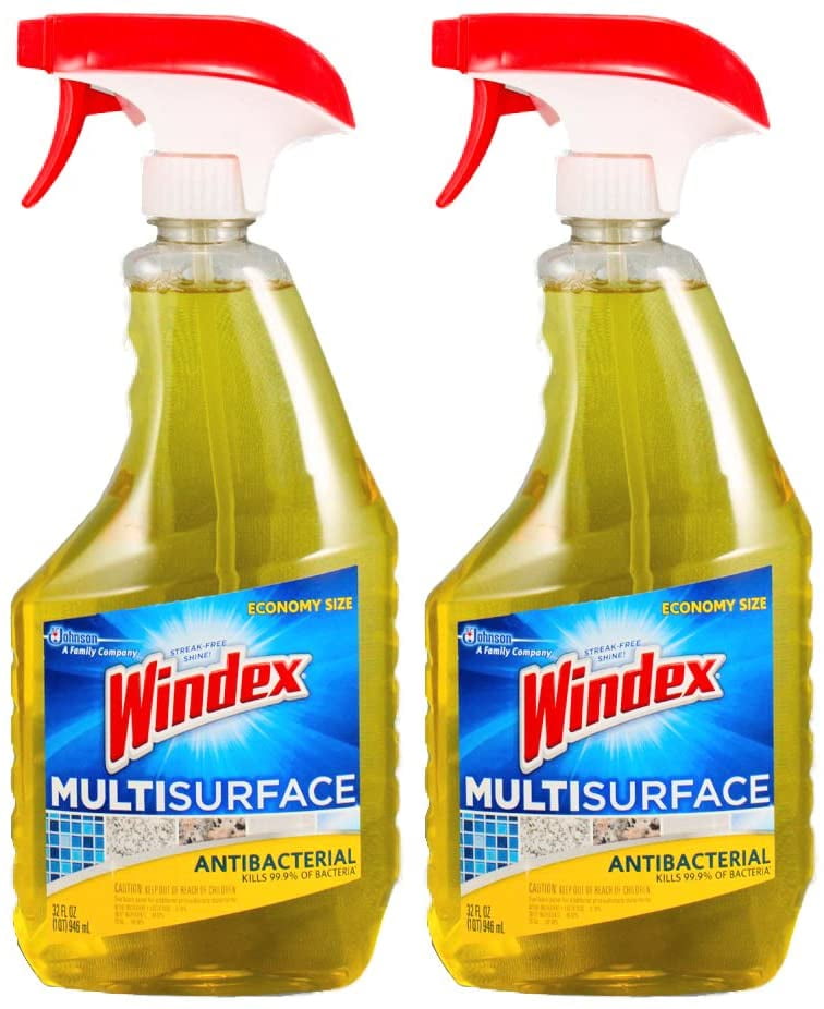Windex Economy Size Antibacterial MultiSurface Cleaner, 32 oz2 pack