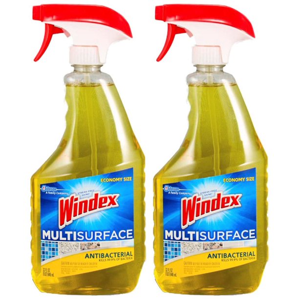 Windex Economy Size Antibacterial MultiSurface Cleaner, 32 oz2 pack