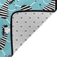 thumbnail image 4 of Shaggy Area Rug, funny cute zebra blue Rugs for Living Room Bedroom Non Slip Door Mat Indoor Carpet Machine Washable Nursery Home Decor Floor Mats for Entryway 60x39in, 4 of 5